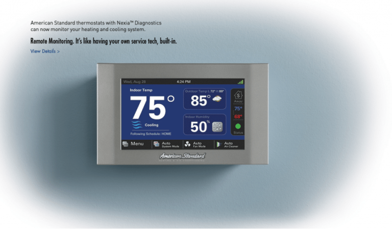 Hydes Ac American Standard Nexia Thermostat